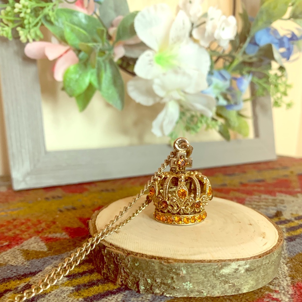 Popular Jewelry | Swarovski Jeweled Crown Pendant